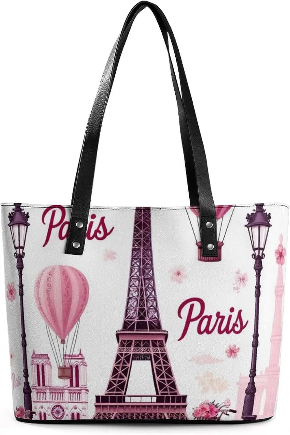 Fashion Coach Handbags for Women, Reusable Large Capacity Long Handle Tote Bag for Shopping, Work
