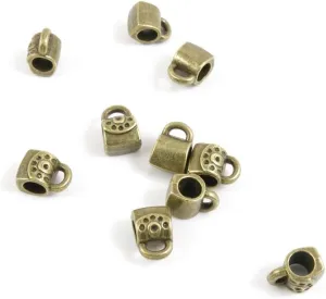 Fashion Jewelry Making Charms Findings Arts Crafts Beading Antique Bronze Tone Z1FO7 Handbag Purse Loose Beads
