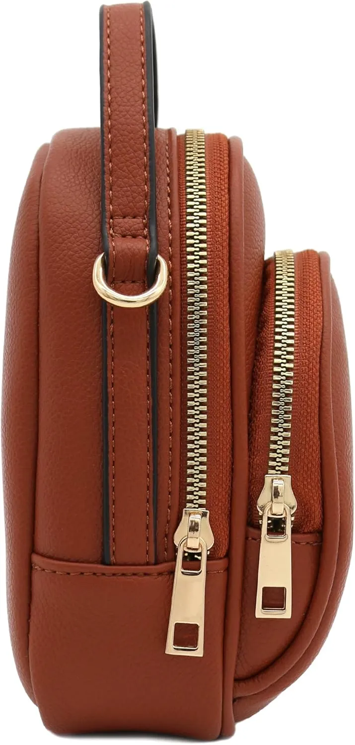 FashionPuzzle Two Compartment Mini Crossbody Bag