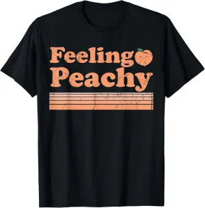 Feeling Peachy Retro /0s Georgia Peaches Summer Fruit Peach T-Shirt