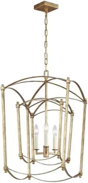 Feiss Generation Lighting-Sean Lavin-Chandelier 3 Light Steel in Period Inspired Style-17 Inch Wide by 27.5 Inch Tall-Antique