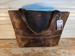 Flathead Leather Tote - Large