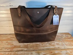 Flathead Leather Tote - Large