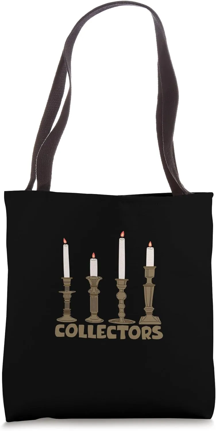Flickering Memories Candlestick Antique Candle Tote Bag