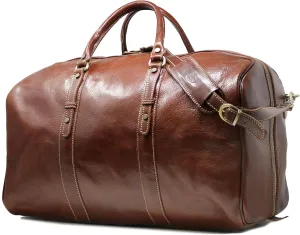 Floto Luggage Venezia Grande Duffle Bag, Vecchio Brown, One Size