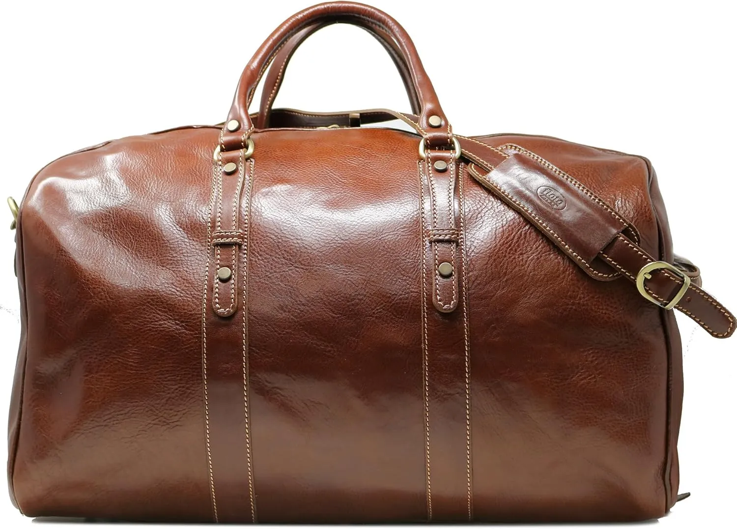 Floto Luggage Venezia Grande Duffle Bag, Vecchio Brown, One Size