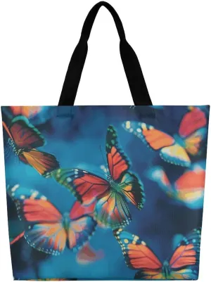 Flying in The Air Tote Bag Large Women Casual Shoulder Bag Reusable Grocery Bag Fasion Handbag for Office Shopping Travel