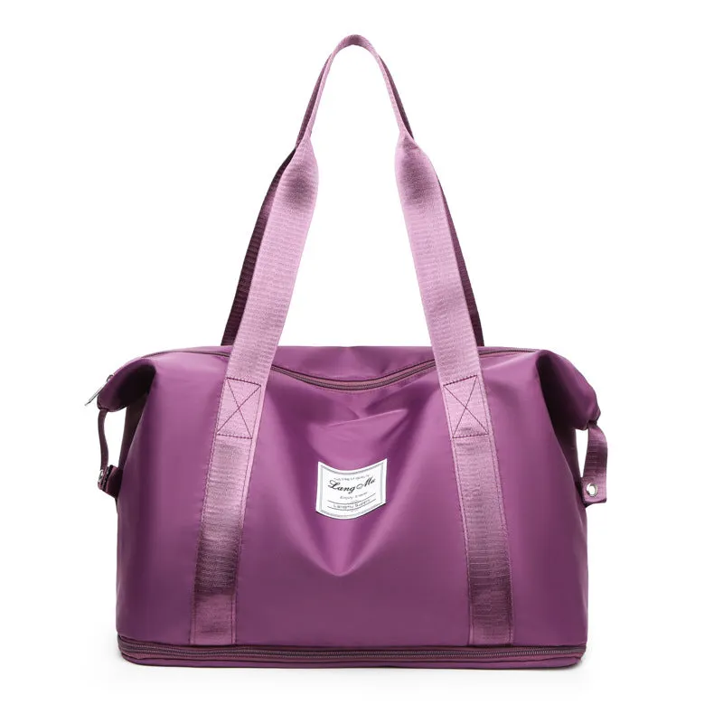 Folding Dry Wet Separation Large Capacity Lightweight Exercise Portable Female Luggage