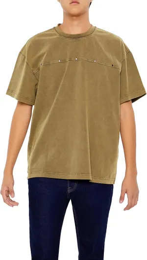 Forever 21 Men's Studded Washed Oversized Tee