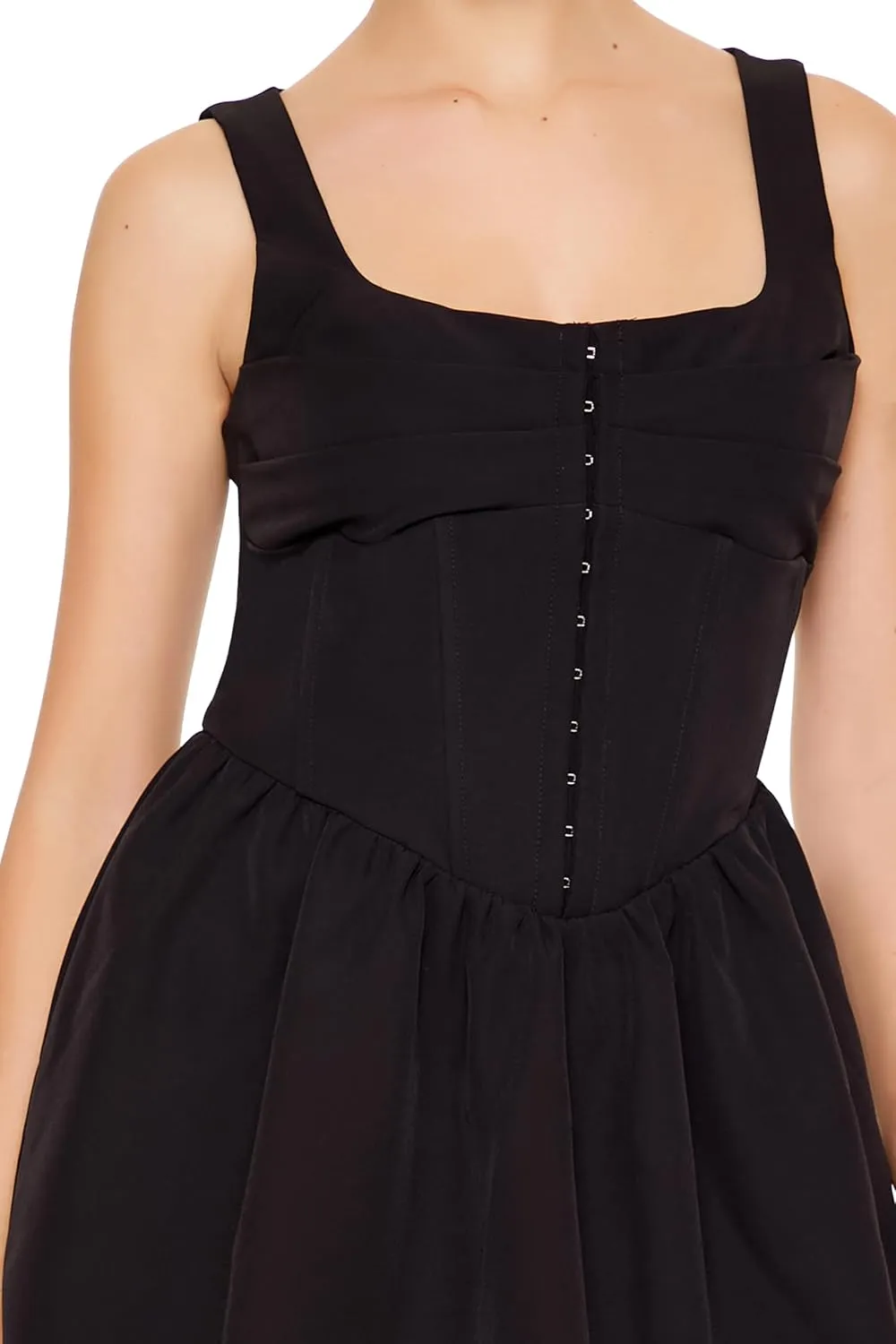 Forever 21 Women's Corset Hook-&-Eye Mini Dress