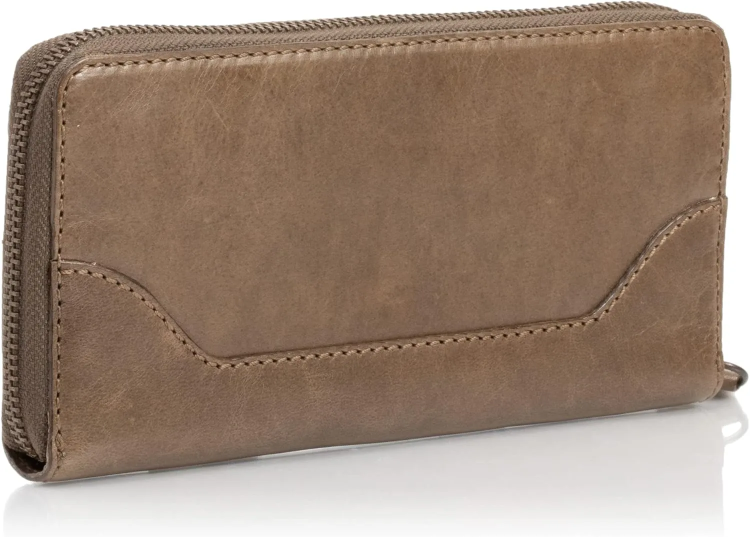 Frye Women's Melissa Zip Around Leather Wallet, Stylist Purse with Card Holder & Pockets
