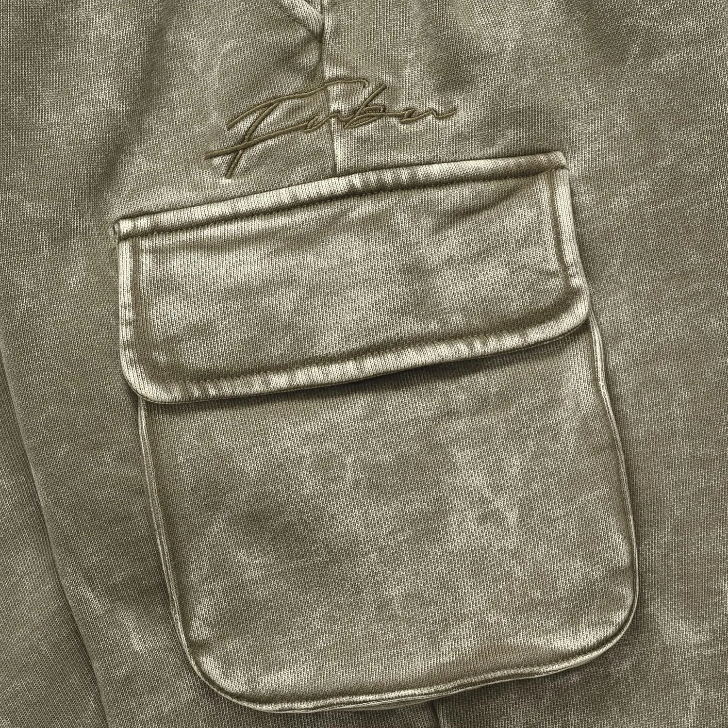Fubu Men's Signature Washed Utility Jogger