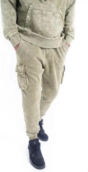 Fubu Men's Signature Washed Utility Jogger