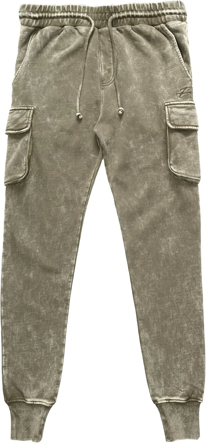 Fubu Men's Signature Washed Utility Jogger