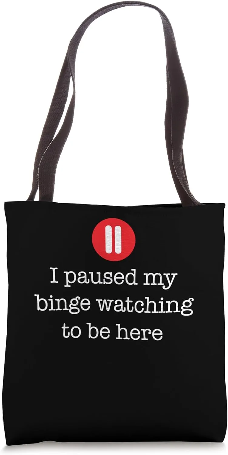 Funny Binge-watching And Streaming Design Tote Bag