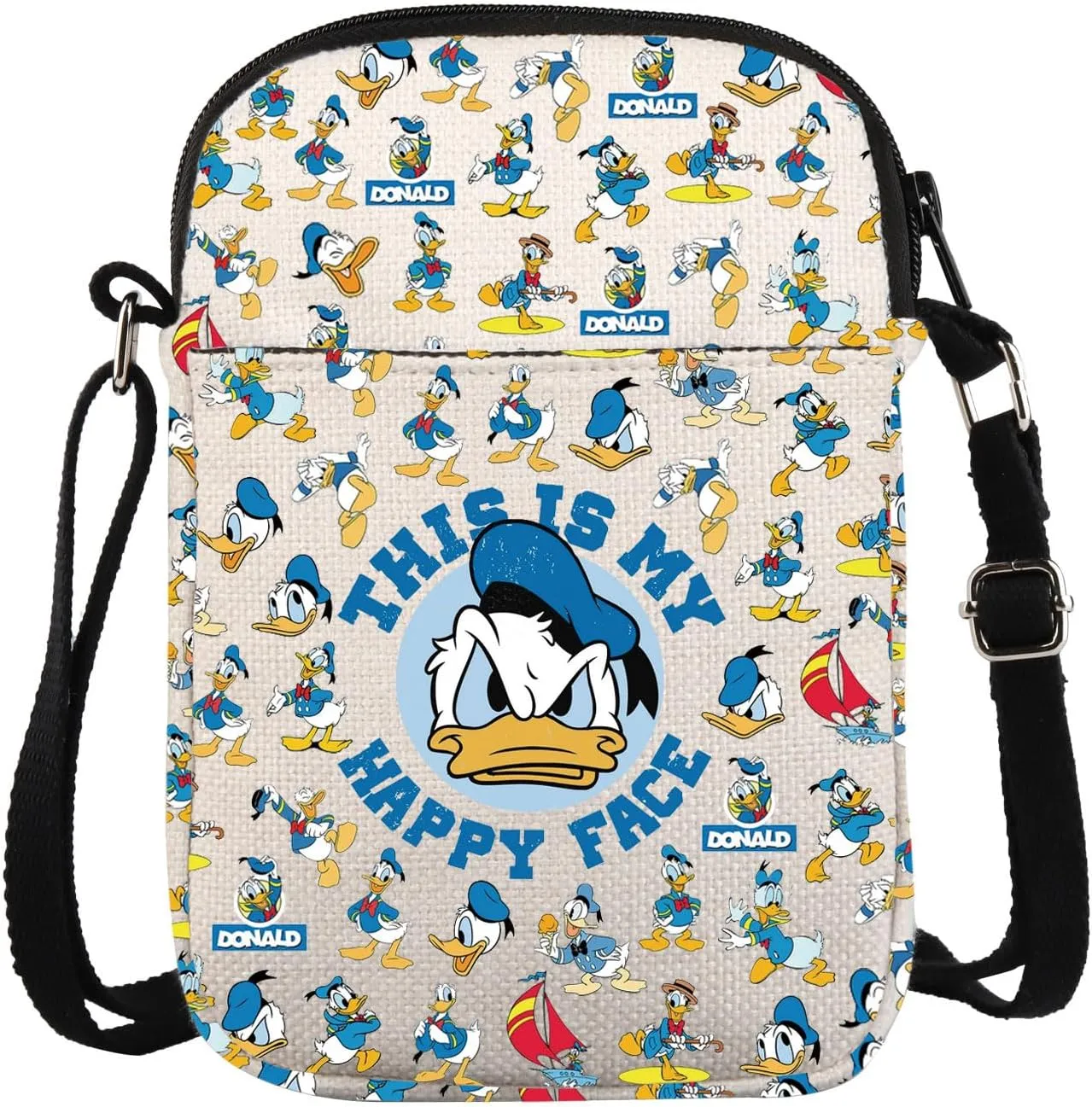 Funny Donald Inspired Crossbody Bag Duck Lover Gift Donald Merchandise