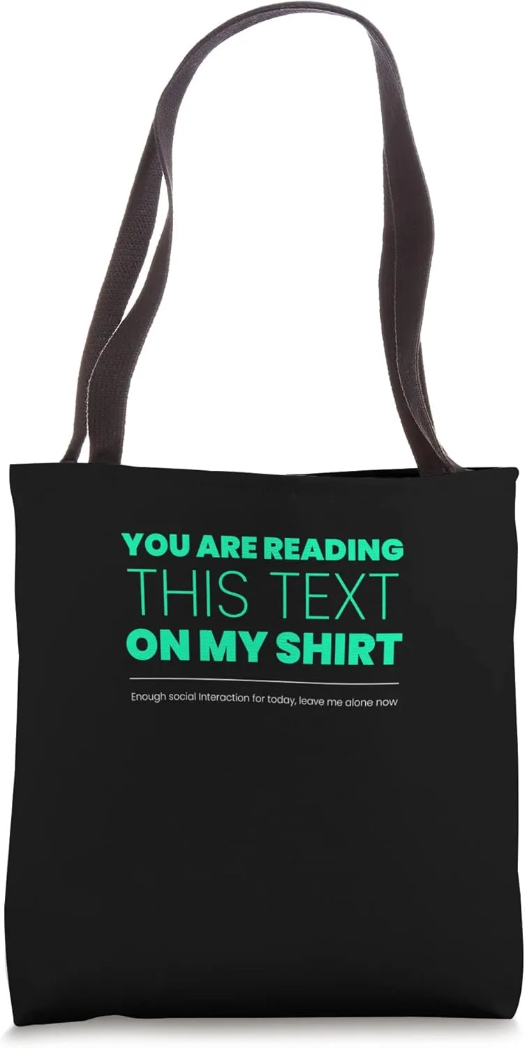Funny Introvert Design for Introvert People Tote Bag