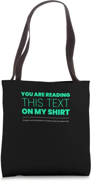 Funny Introvert Design for Introvert People Tote Bag