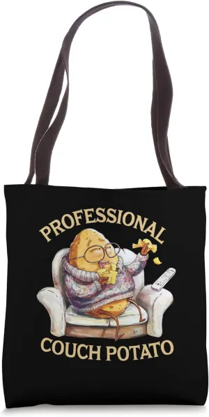 Funny Lazy Potato Professional Couch Potatoes Sedentary Life Tote Bag
