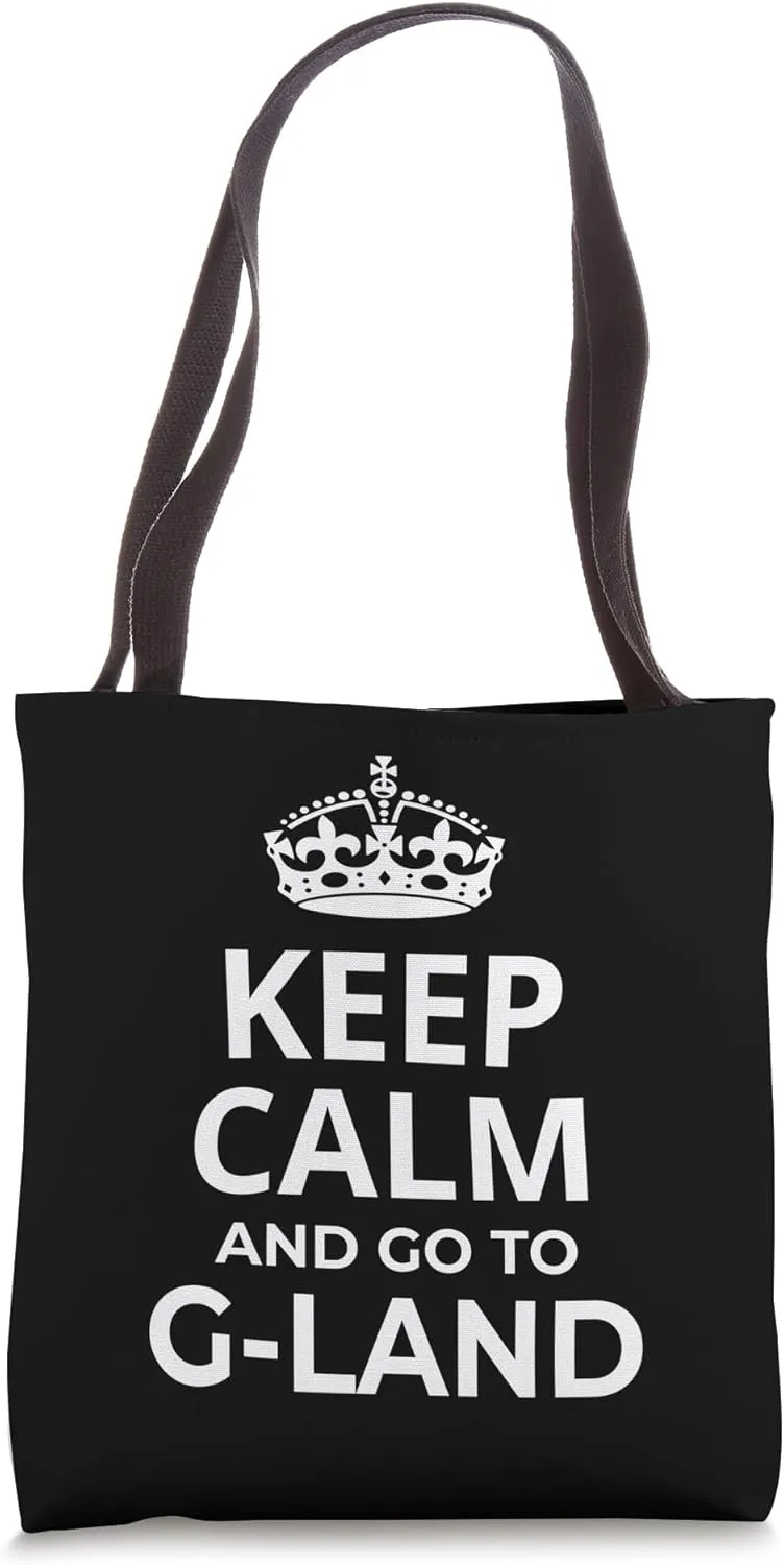 G Land Souvenirs / 'Keep Calm And Go To G-Land Surf Resort!' Tote Bag