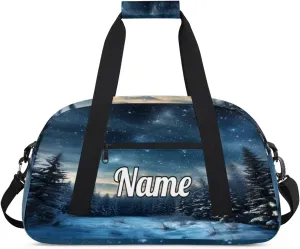 Galaxy Star Custom Name Sport Duffel Bag Dance Bag for Girls Teens Personalized Ballet Bag Gift for Birthday Christmas Helloween