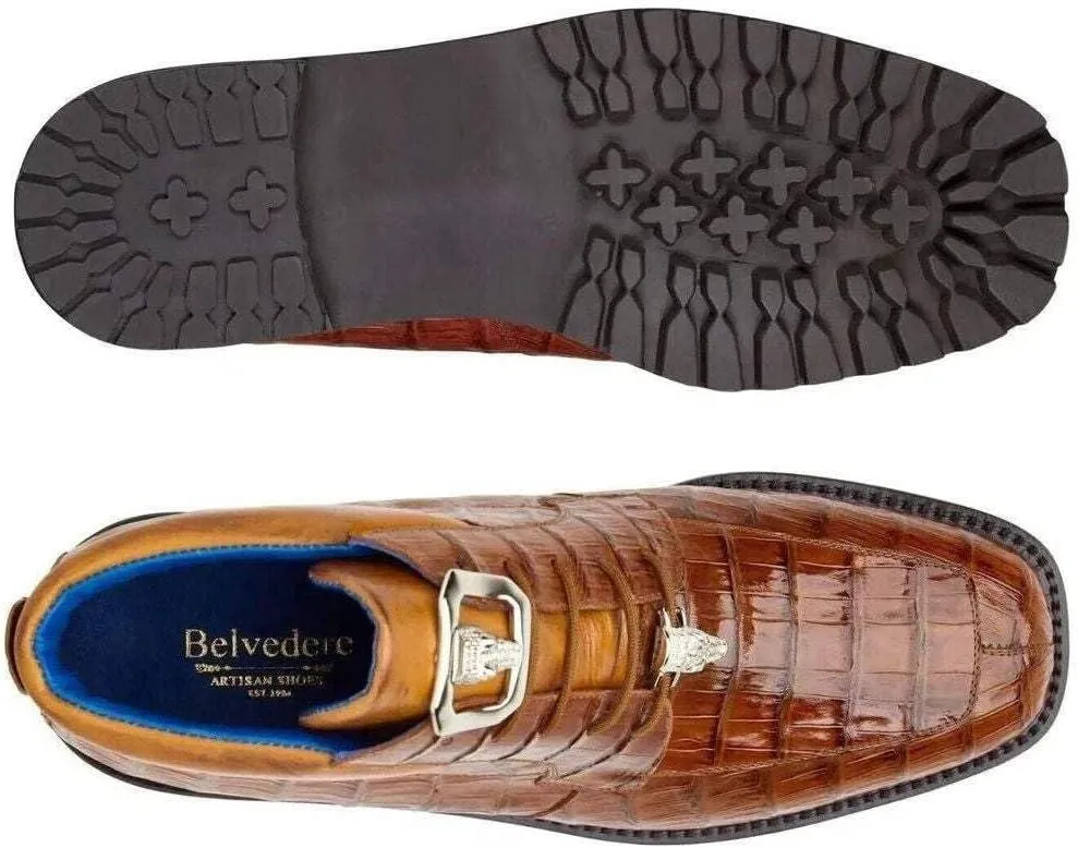 Gallardo Genuine Caiman Crocofile and Italian Leather Boots