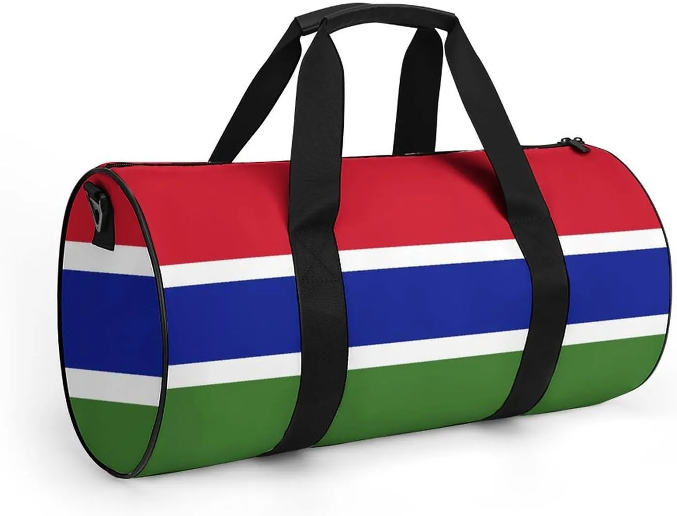 Gambia Flag Waterproof Sports Duffel Bag Dry Wet Separation for Gym Beach Travel