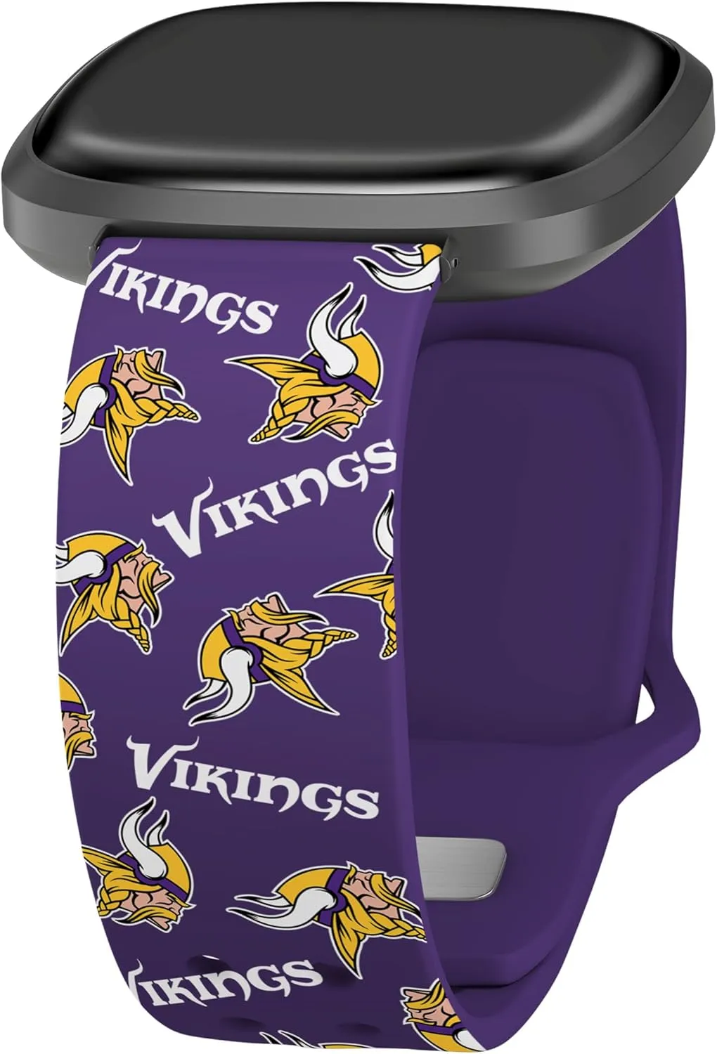 Game Time Minnesota Vikings HD Watch Band Compatible with Fitbit Versa 3 and Sense