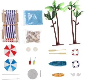Garneck 18pcs Mini Beach Style Ornament Set Colorful Shell Decor for Dollhouses Aesthetic Home Decoration Premium Accessories for Warm Atmosphere and Photo Props