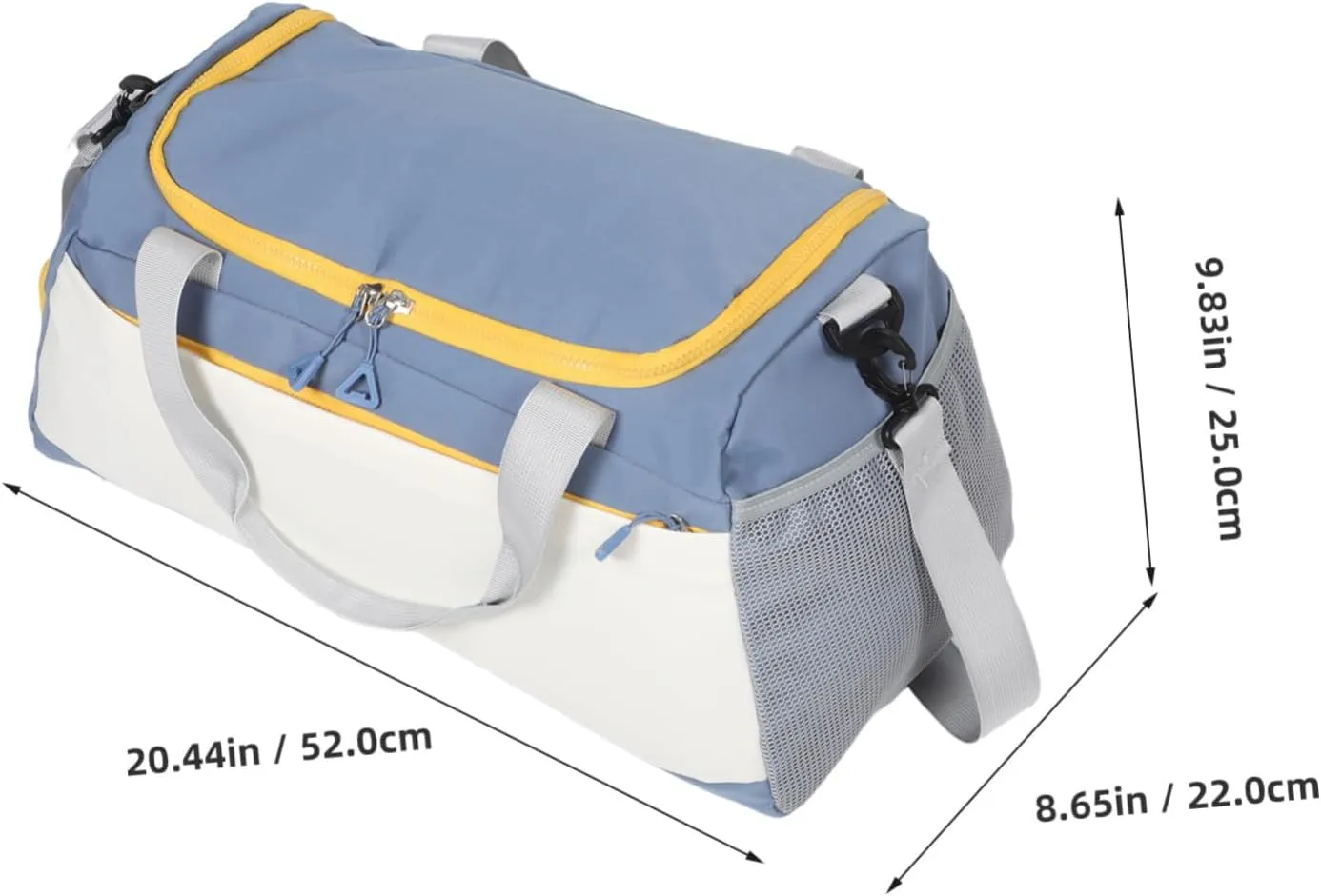 Garneck Large Capacity Wet Dry Separation Gym Bag for Men Compact Travel Sling Bag Handle for Workout
