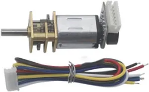Gear electronic starter GA12-N20 Mini DC Deceleration electronic starter with Hall Encoder, Speed Measuring Code Disc Smart Car Mini Small electronic starter Electric Accessories(12v 100RPM)