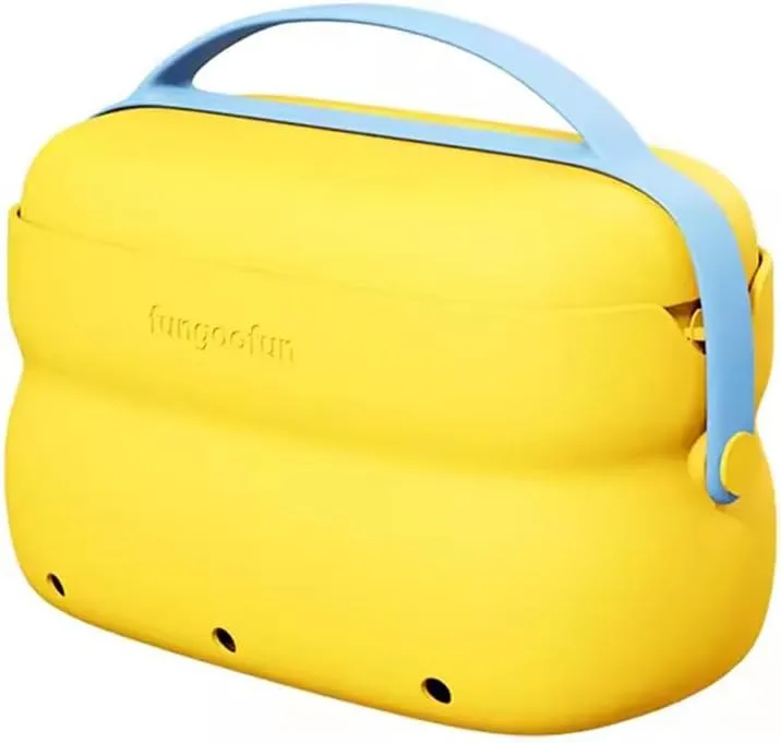 Geerlaqaly Makeup Bag Suitable for Women EVA Dry Wet Separation Large Capacity 2-in-1 Travel Storage Bag Suitable for Beach Travel Outdoor Gym,yellow