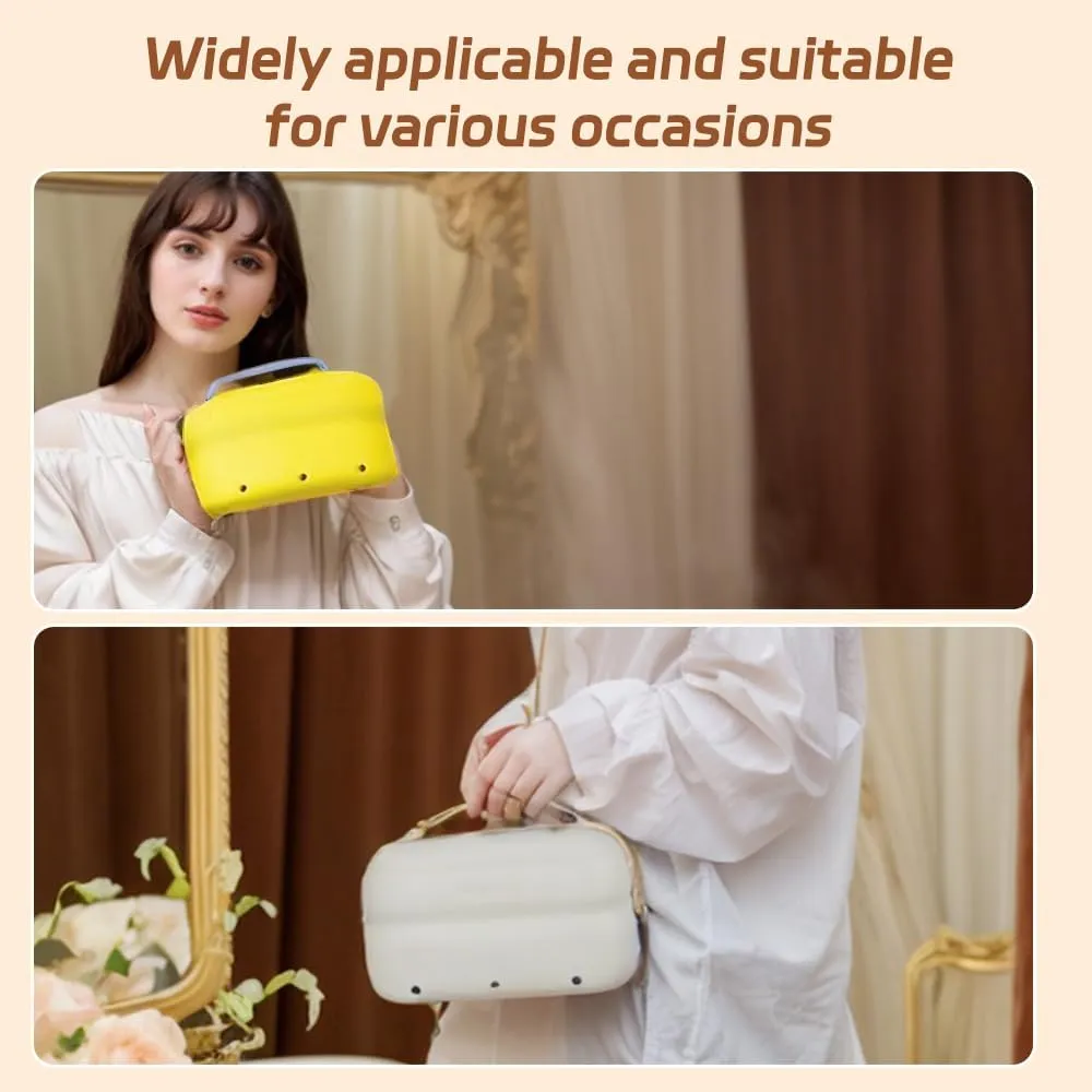 Geerlaqaly Makeup Bag Suitable for Women EVA Dry Wet Separation Large Capacity 2-in-1 Travel Storage Bag Suitable for Beach Travel Outdoor Gym,yellow