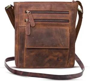 Genuine Leather Crossbody Bag for Women – Medium Size Leathure Purse, Stylish and Durable Handbags for Women