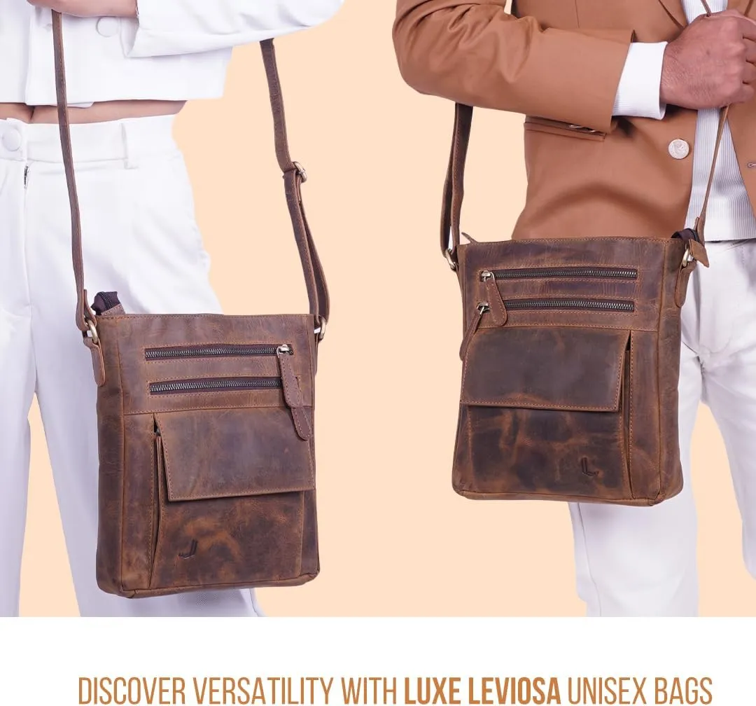 Genuine Leather Crossbody Bag for Women – Medium Size Leathure Purse, Stylish and Durable Handbags for Women