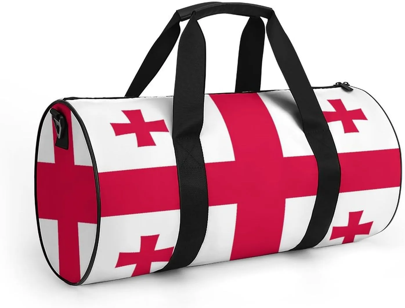 Georgia Flag Waterproof Gym Bag for Travel Dry Wet Separation for Beach Yoga Weekender