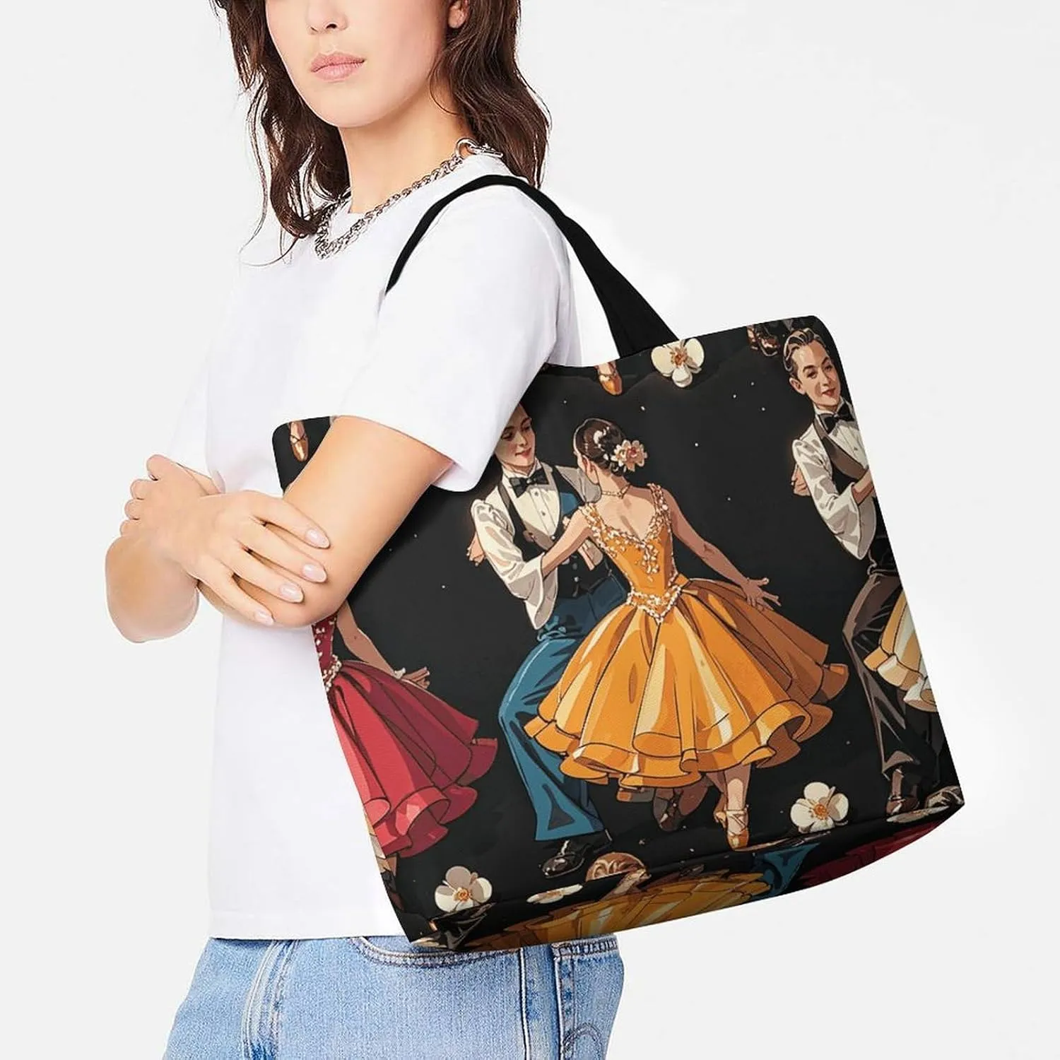 Germany Flag Eagle Tote Bags, Reusable Grocery Bags, Large Shopping Bag, Shoulder Bag for Women
