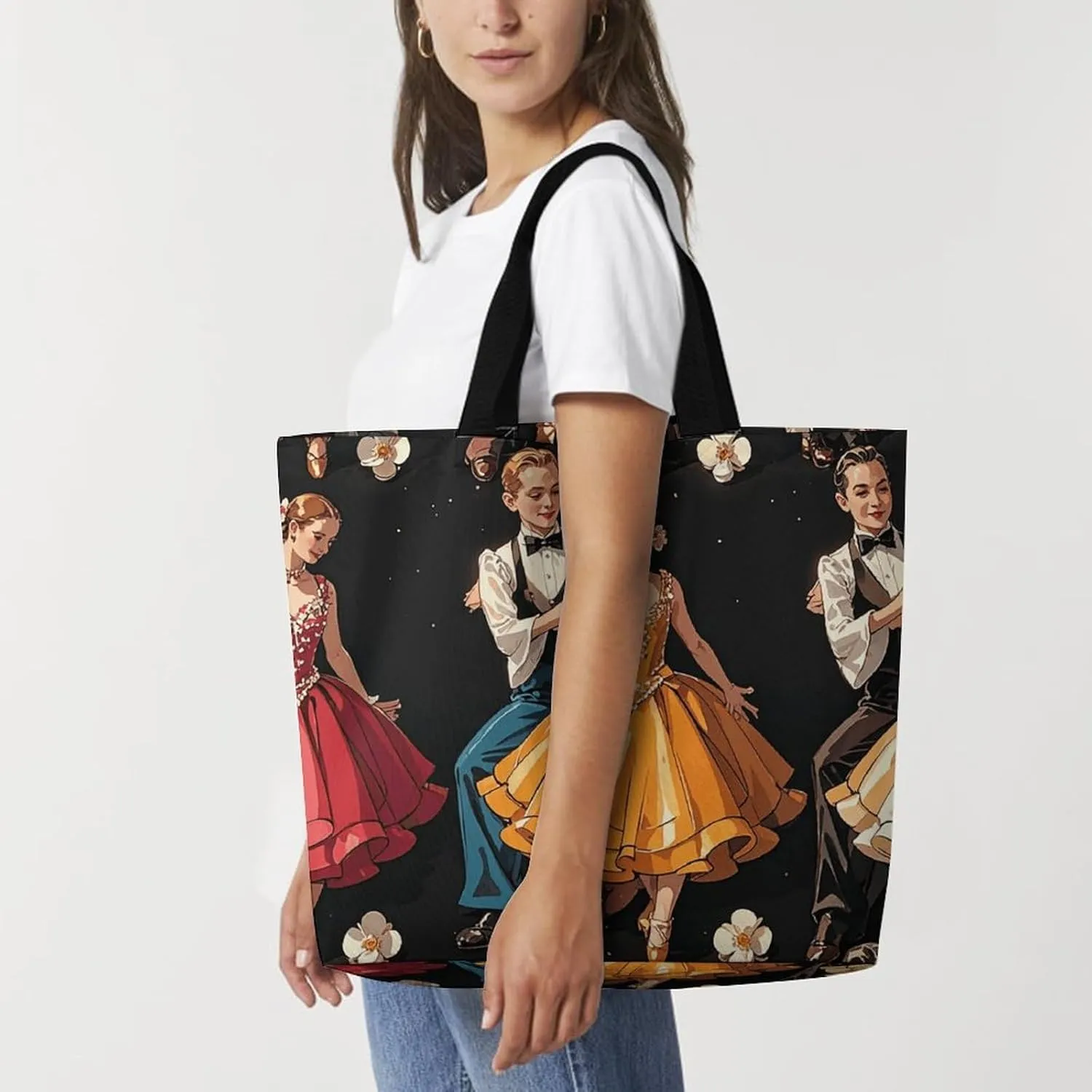 Germany Flag Eagle Tote Bags, Reusable Grocery Bags, Large Shopping Bag, Shoulder Bag for Women