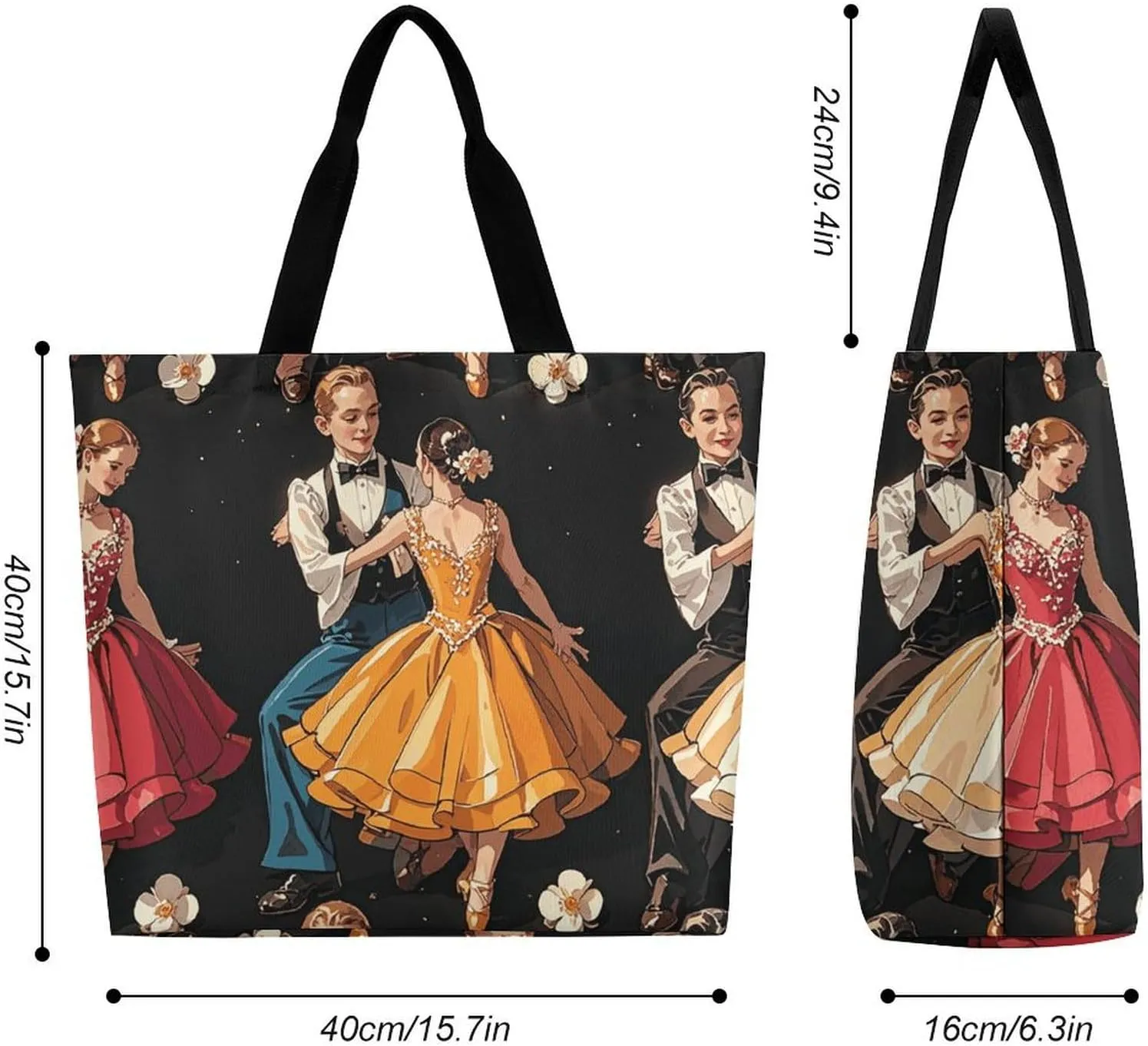 Germany Flag Eagle Tote Bags, Reusable Grocery Bags, Large Shopping Bag, Shoulder Bag for Women
