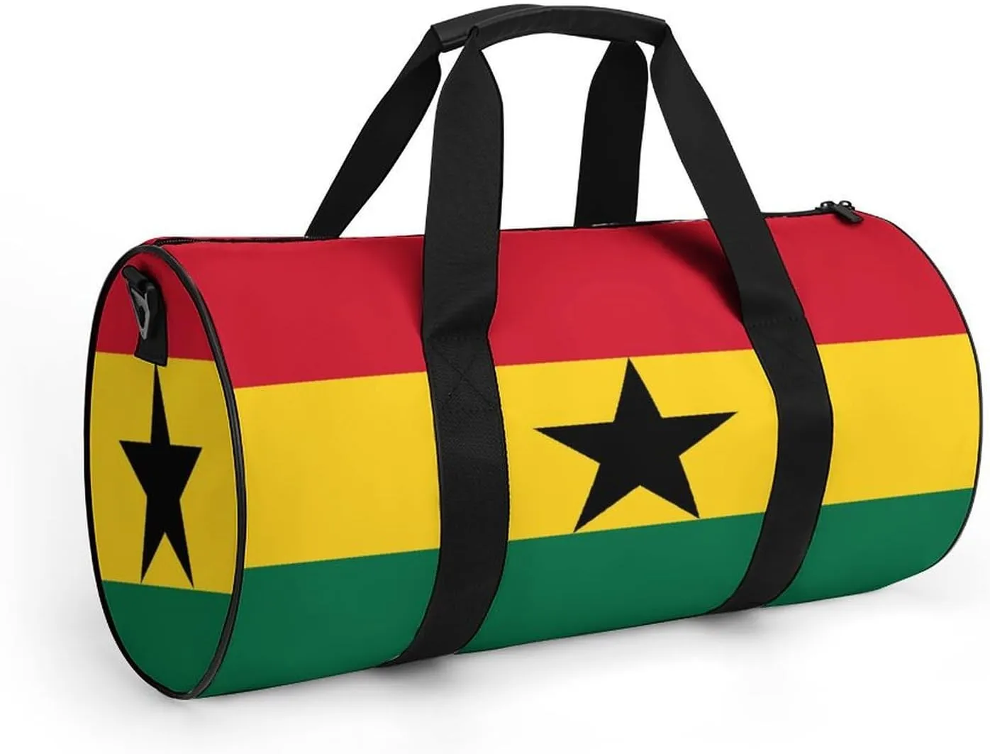 Ghana Flag Waterproof Gym Bag for Women Men with Wet Pocket Sports Duffel for Travel Weekender