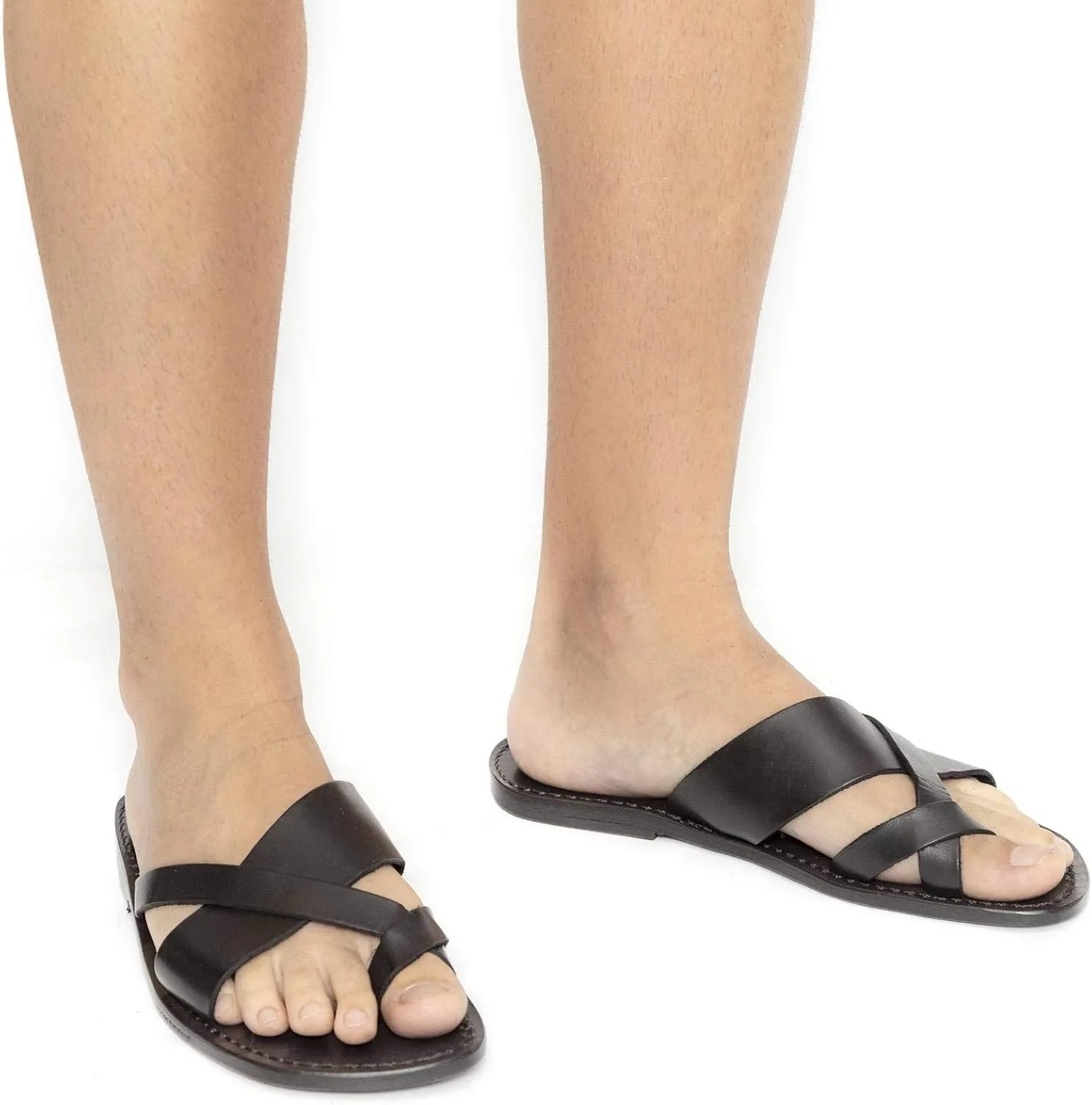Gianluca - L'artigiano del cuoio Handmade Men's Leather Manmade Slippers