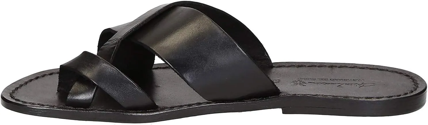 Gianluca - L'artigiano del cuoio Handmade Men's Leather Manmade Slippers