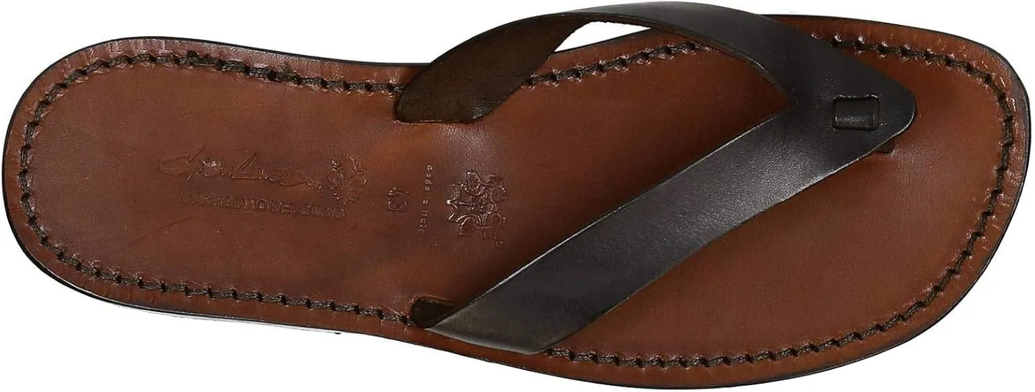 Gianluca - L'artigiano del cuoio Handmade Men's Leather Manmade Slippers