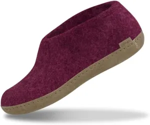Glerups 100% Gotland Sheep Wool Boot Slipper with leather sole - Unisex