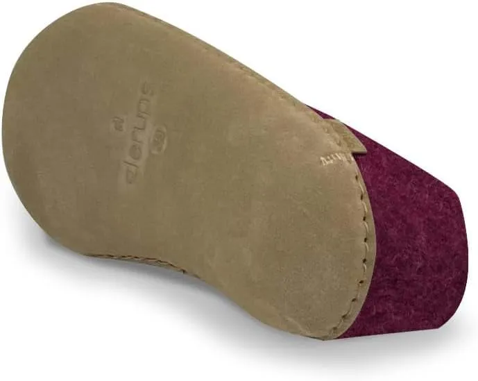 Glerups 100% Gotland Sheep Wool Boot Slipper with leather sole - Unisex