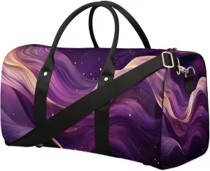 Glitter Pattern Travel Duffel Bag for Women Men Waterproof Foldable Overnight Weekender Bag Large Capacity Sports Gym Bag