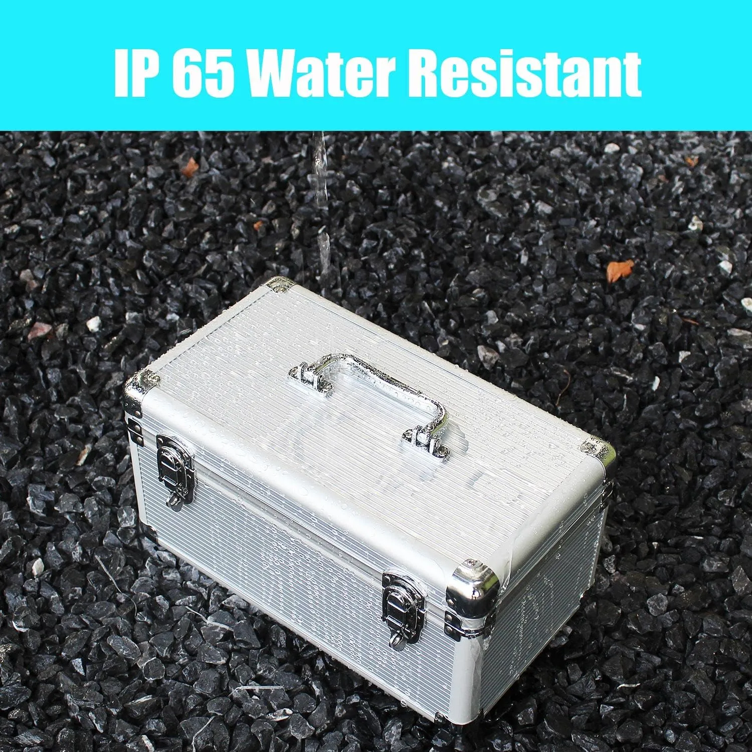 GLOTRENDS B86 14-Slot Storage Box for 2.5/3.5 Inch Internal Hard Disk, Portable Design for Carrying and Transportation, IP65 Water Resistant, HDD Organizer and Protective Box