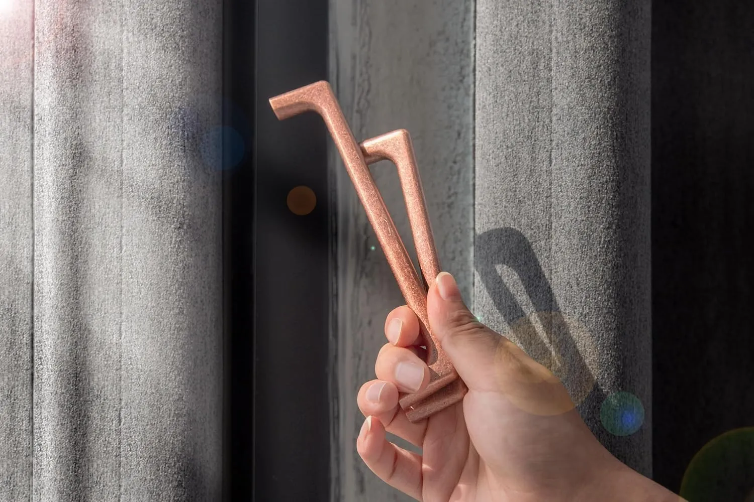 Goo-Ki 5''(128mm) Antique Copper Cabinet Pulls,Retro Zinc Alloy Cabinet Pulls for Drawer,Cupboard, Wardrobe,2 Pack