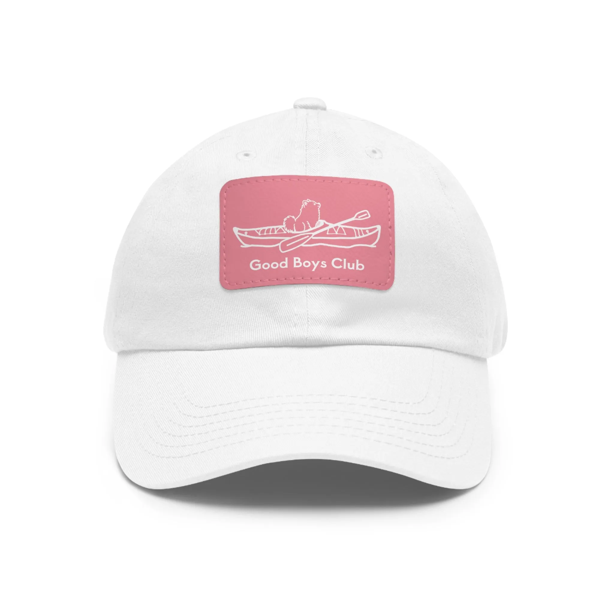 Good Boys Club Pomeranian Kayak Dog - Hat with Leather Patch