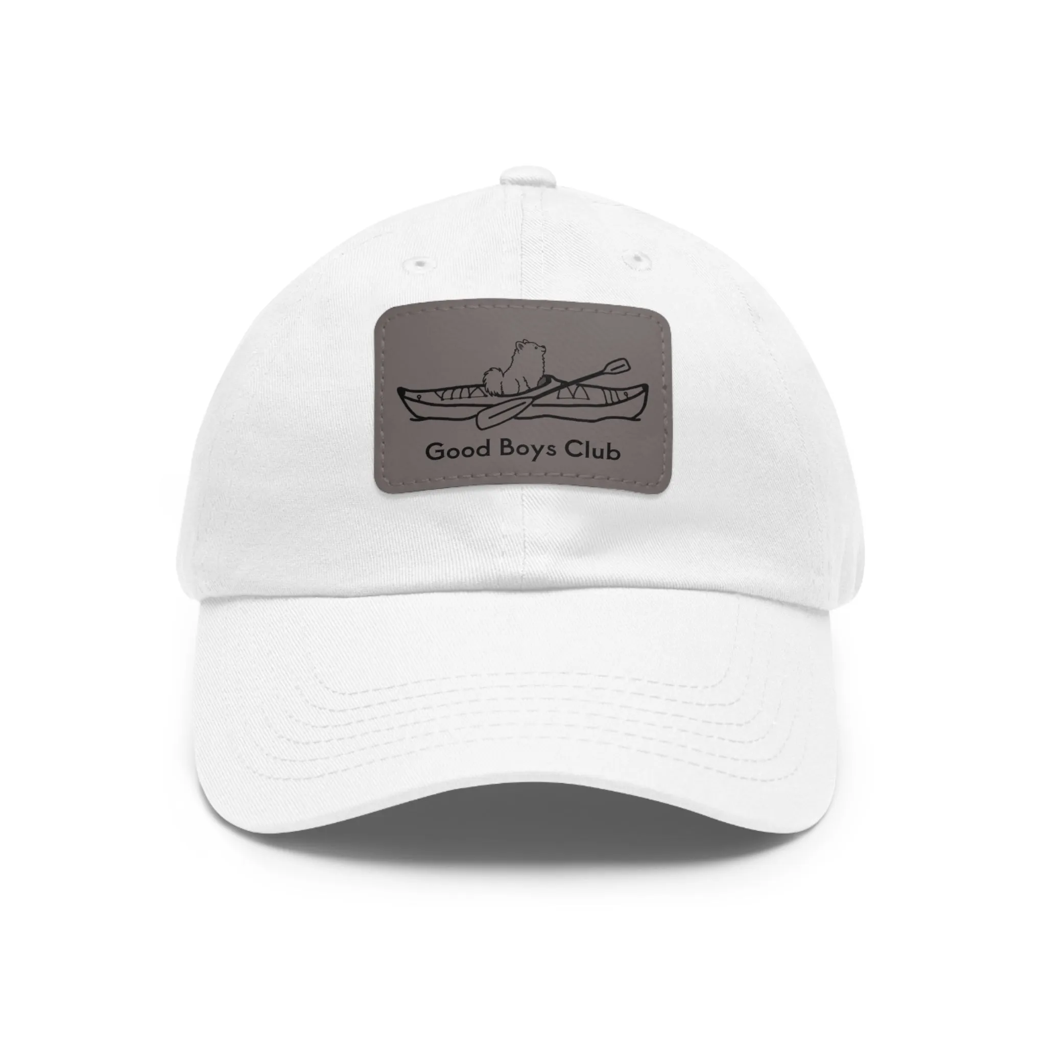 Good Boys Club Pomeranian Kayak Dog - Hat with Leather Patch